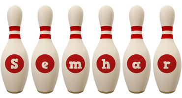 Semhar bowling-pin logo