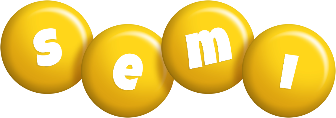 Semi candy-yellow logo