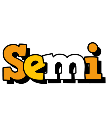Semi cartoon logo