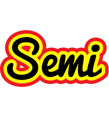 Semi flaming logo