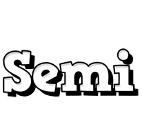 Semi snowing logo