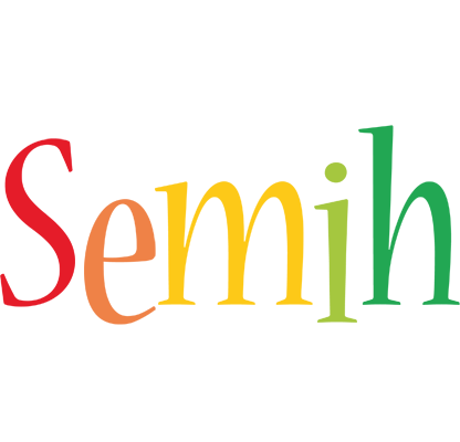 Semih birthday logo
