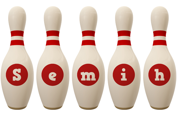 Semih bowling-pin logo