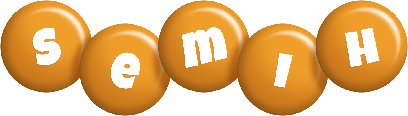 Semih candy-orange logo