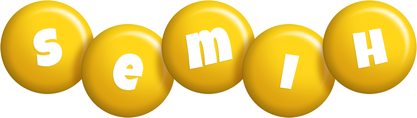 Semih candy-yellow logo