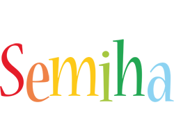 Semiha birthday logo