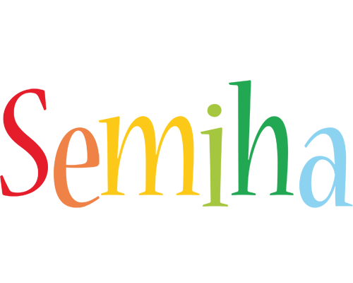 Semiha birthday logo