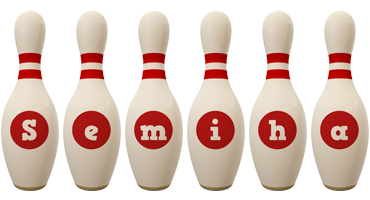 Semiha bowling-pin logo