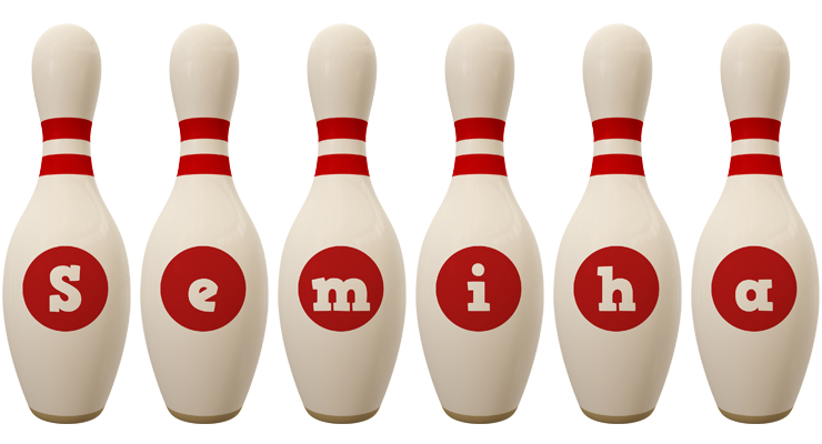 Semiha bowling-pin logo