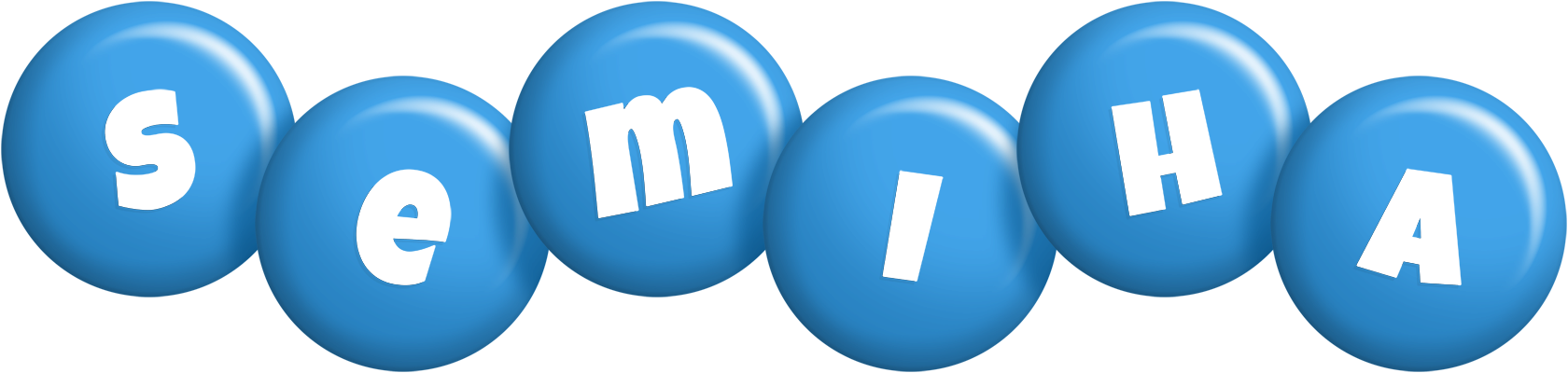 Semiha candy-blue logo