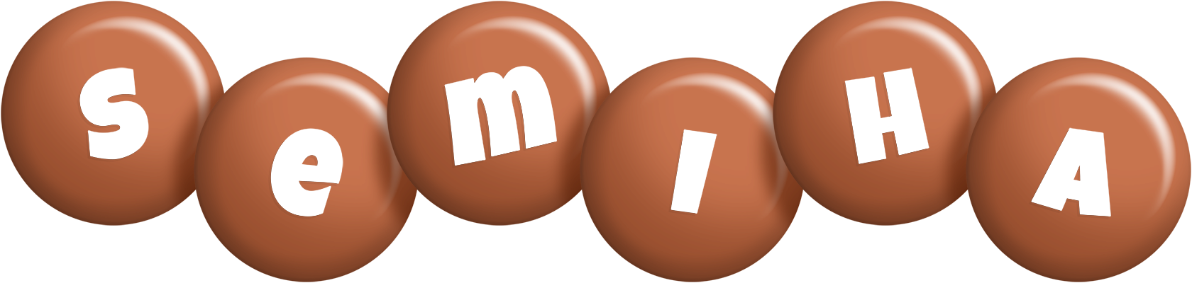 Semiha candy-brown logo