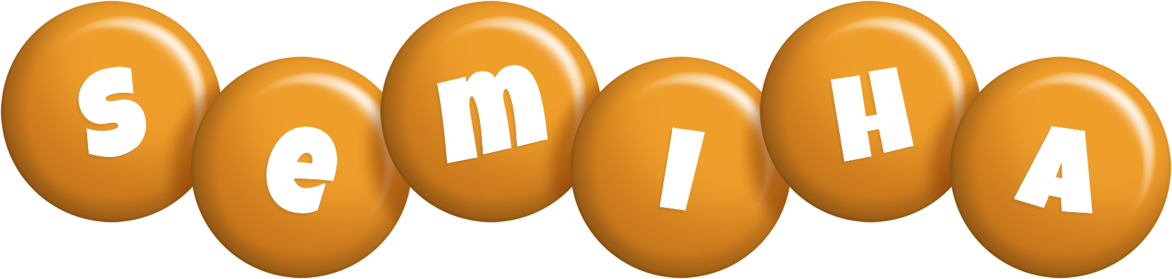 Semiha candy-orange logo