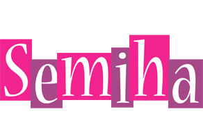 Semiha whine logo