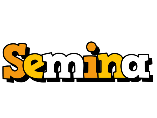 Semina cartoon logo