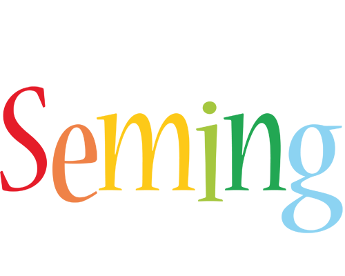 Seming birthday logo