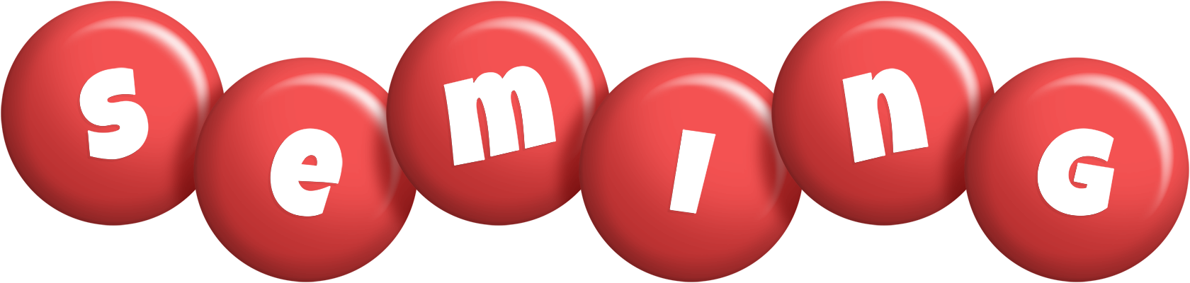 Seming candy-red logo