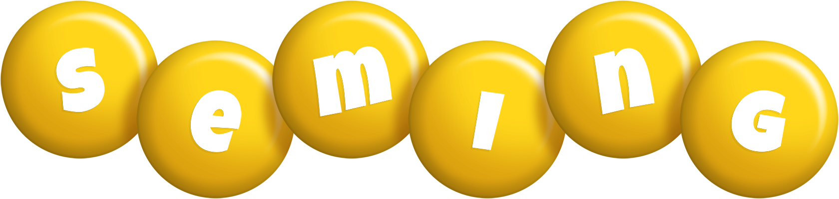 Seming candy-yellow logo