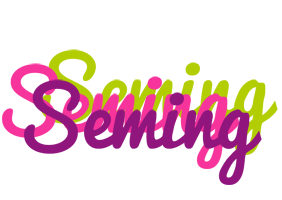 Seming flowers logo