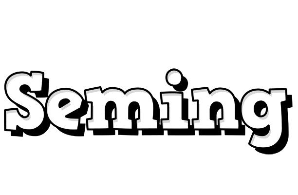 Seming snowing logo