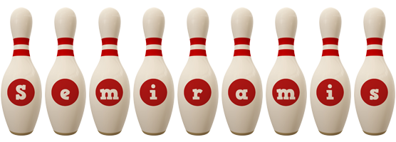 Semiramis bowling-pin logo