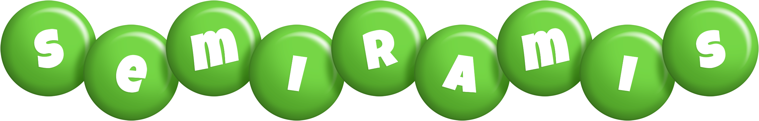 Semiramis candy-green logo