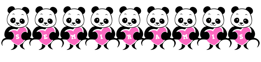 Semiramis love-panda logo
