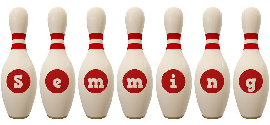 Semming bowling-pin logo