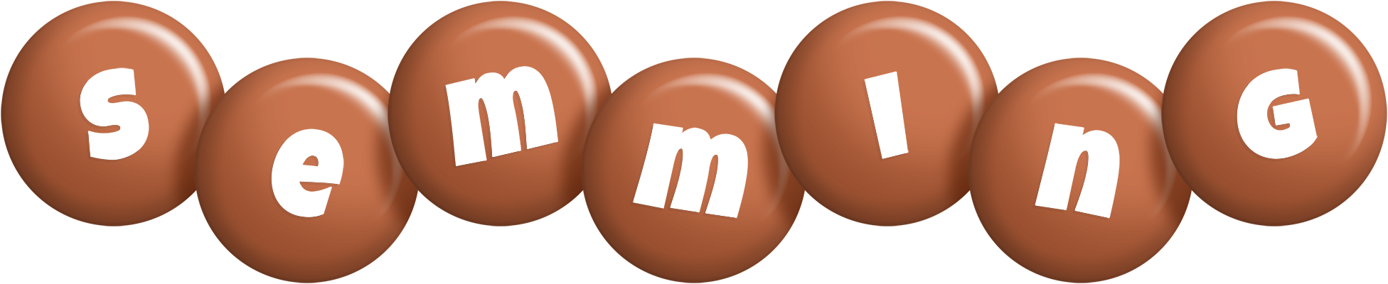 Semming candy-brown logo