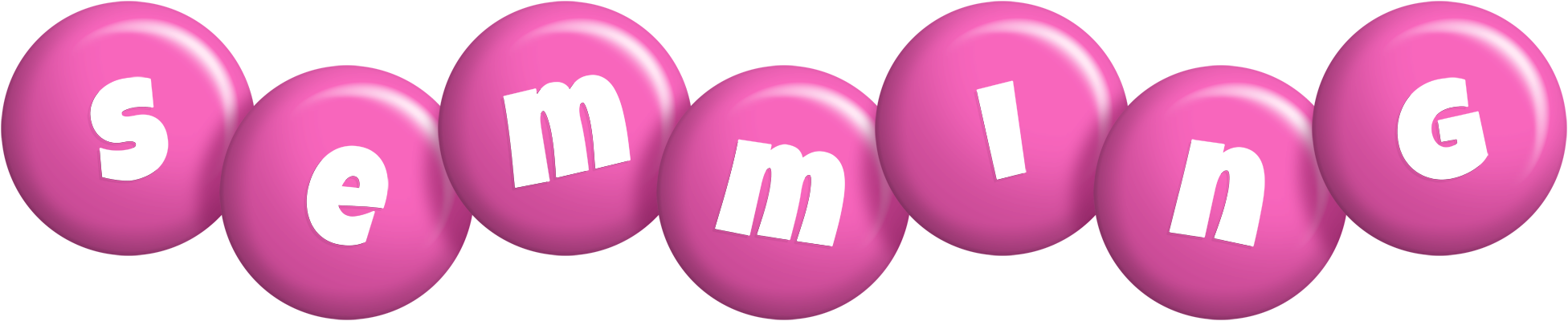 Semming candy-pink logo