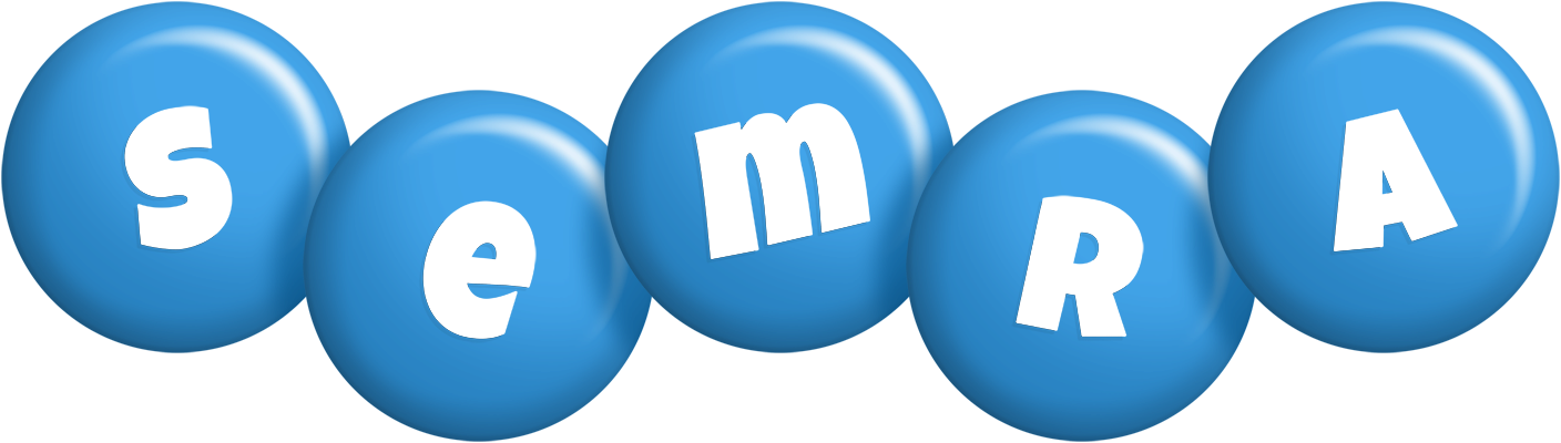 Semra candy-blue logo