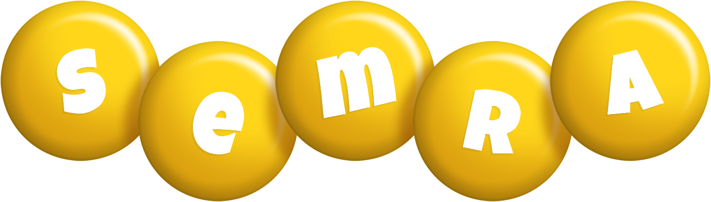 Semra candy-yellow logo
