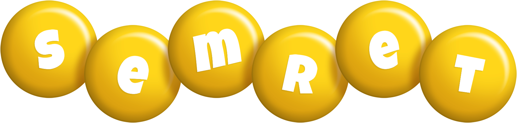 Semret candy-yellow logo