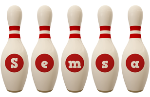 Semsa bowling-pin logo