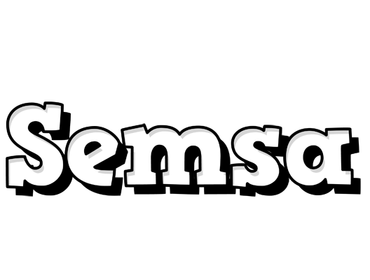 Semsa snowing logo