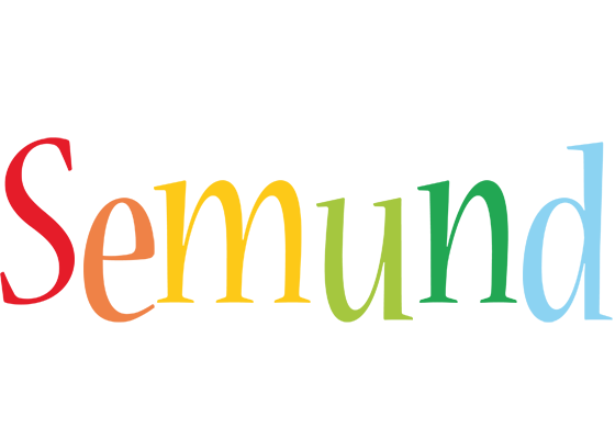 Semund birthday logo