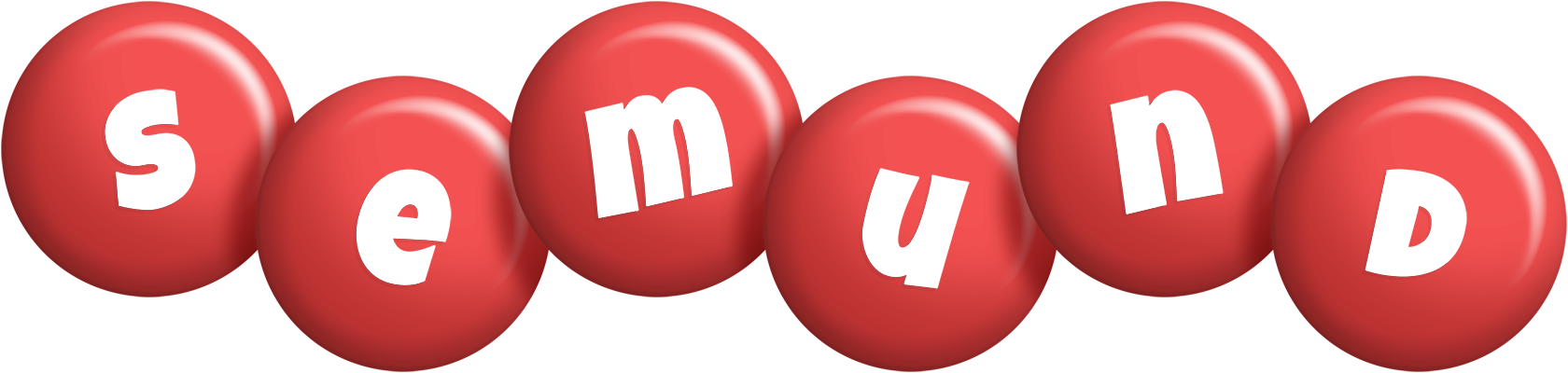 Semund candy-red logo