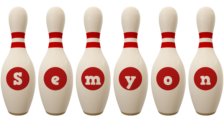 Semyon bowling-pin logo