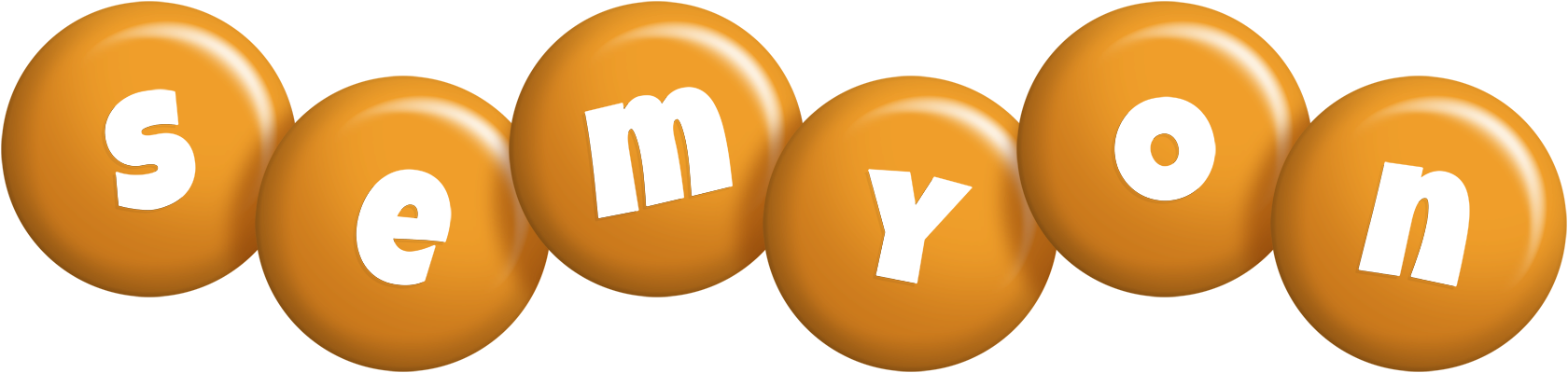 Semyon candy-orange logo