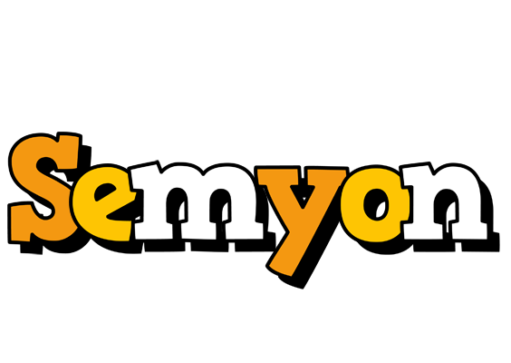 Semyon cartoon logo