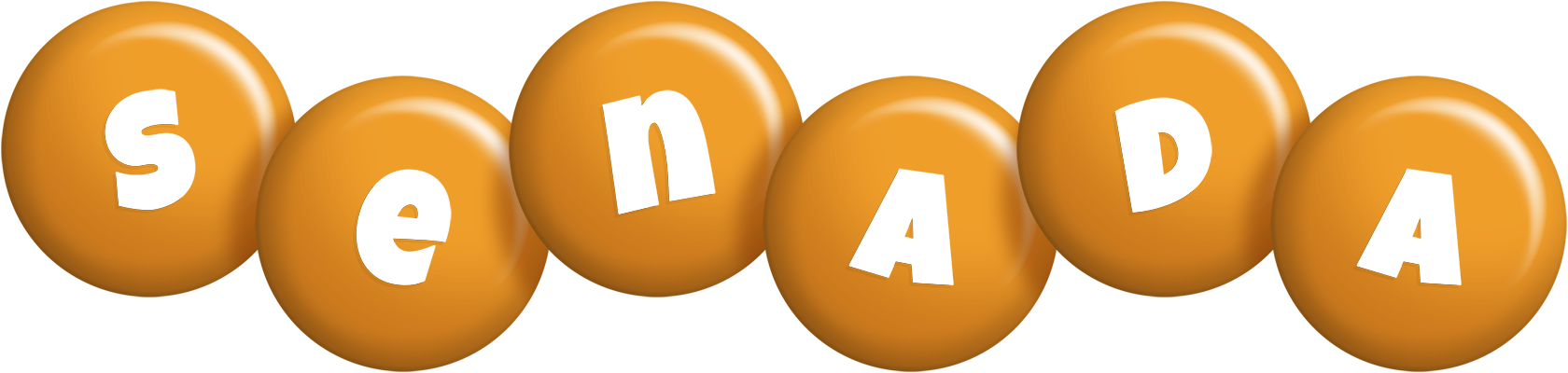Senada candy-orange logo