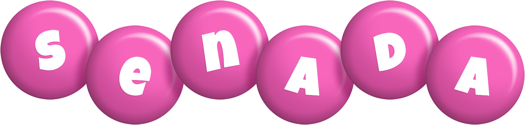 Senada candy-pink logo