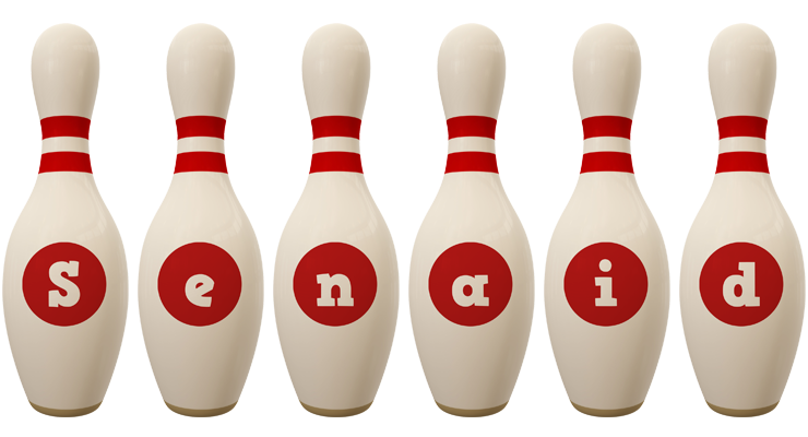 Senaid bowling-pin logo
