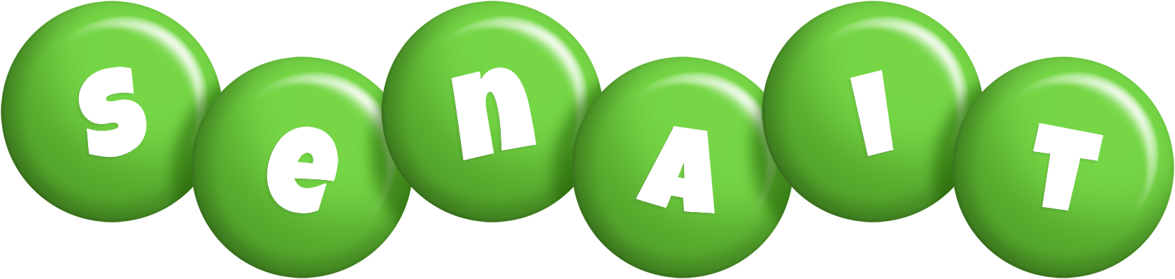 Senait candy-green logo