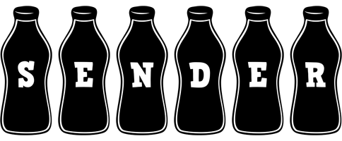 Sender bottle logo