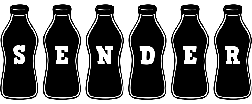 Sender bottle logo