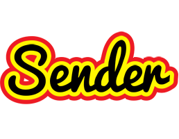 Sender flaming logo