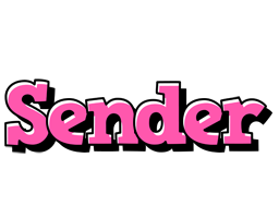 Sender girlish logo