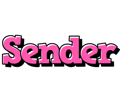 Sender girlish logo