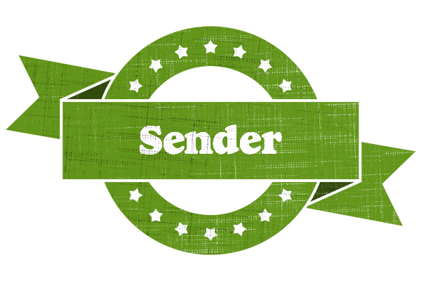 Sender natural logo
