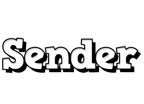 Sender snowing logo